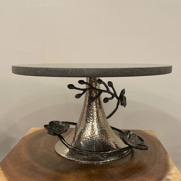 Michael Aram Black Orchid Cake Stand - Picture 1 of 3
